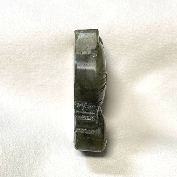 Carved Labradorite Hello Kitty Crystal - Picture 5 of 8